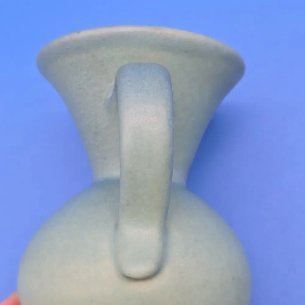Van Briggle Pottery - Ming Blue Pitcher Original - Signed Fred Wills - 4